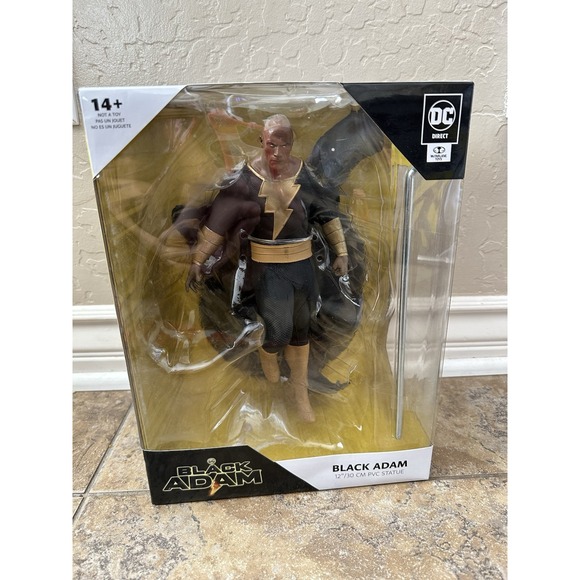 DC Direct Black ADAM McFarlane Toys PVC 12 Inch Movie Statue Figure -The Rock - Picture 1 of 5
